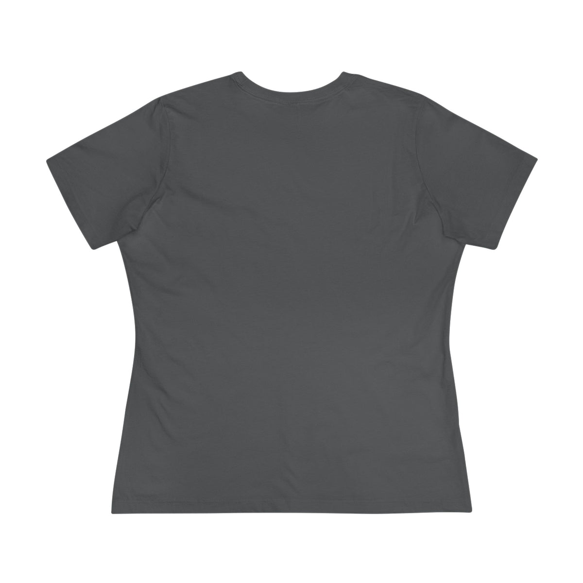 Women’s White Cotton Tee with Minimal Navy Script "Calm" – Casual Everyday Top