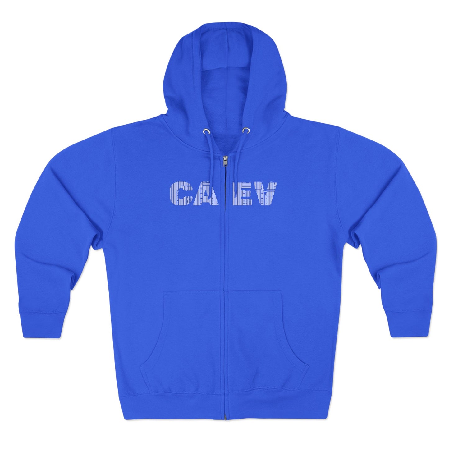 Seattle Skyline Zip Hoodie — CA EV Script Front