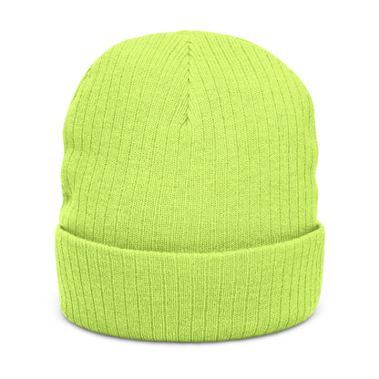 Embroidered Ribbed Knit Beanie — CAEV Cycles