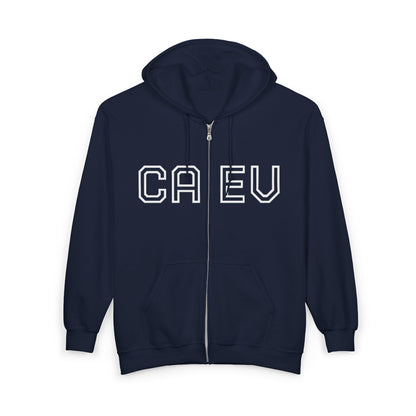 CAEV Zip Hoodie — Varsity