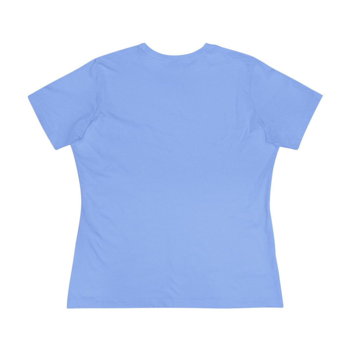 Women’s White Cotton Tee with Minimal Navy Script "Calm" – Casual Everyday Top