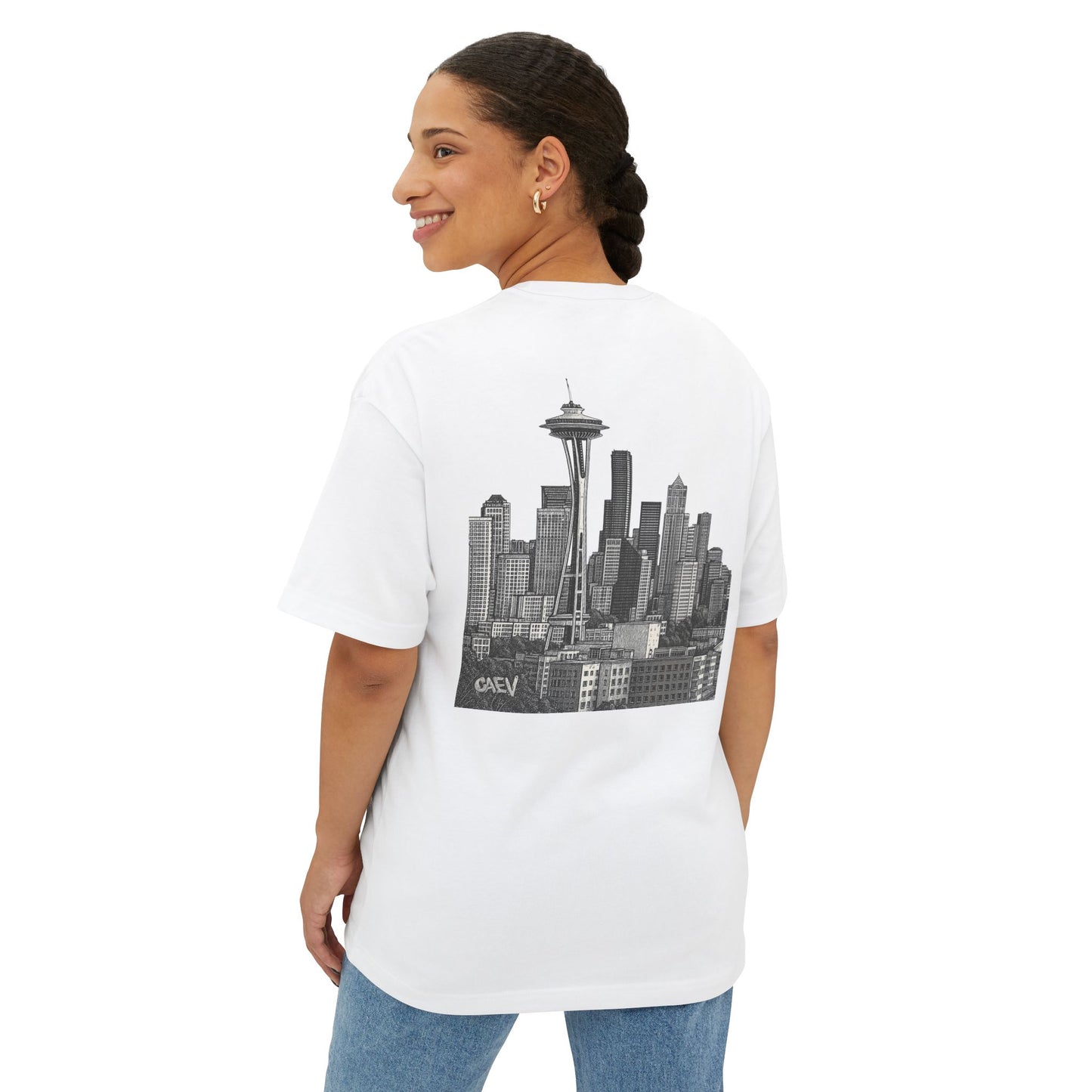 Seattle Cityscape Tee — Back