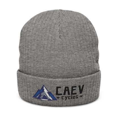 Embroidered Ribbed Knit Beanie — CAEV Cycles