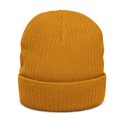 Embroidered Ribbed Knit Beanie — CAEV Cycles